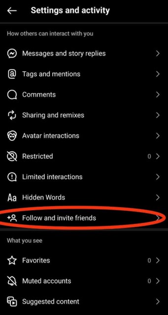 مراحل پیدا کردن دوستان و آشنایان با شماره تلفن در اینستاگرام
