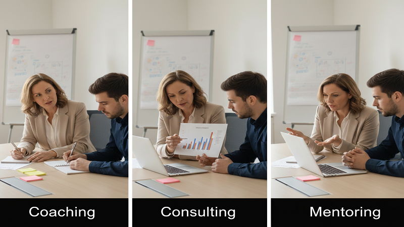 تفاوت کوچینگ با مشاوره و منتورینگ